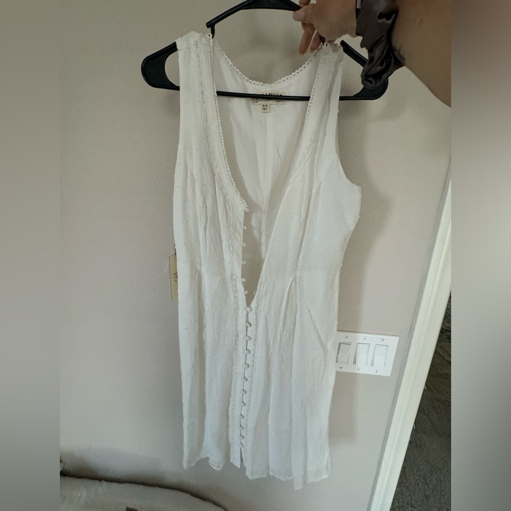 Front buttoning mini dress NWT